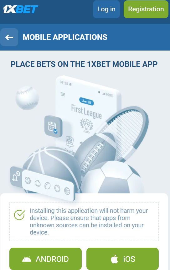 App 1xBet Descarga y Compatibilidad