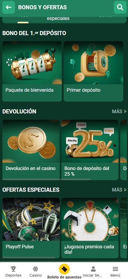 Bono de bienvenida casino BetWinner Venezuela