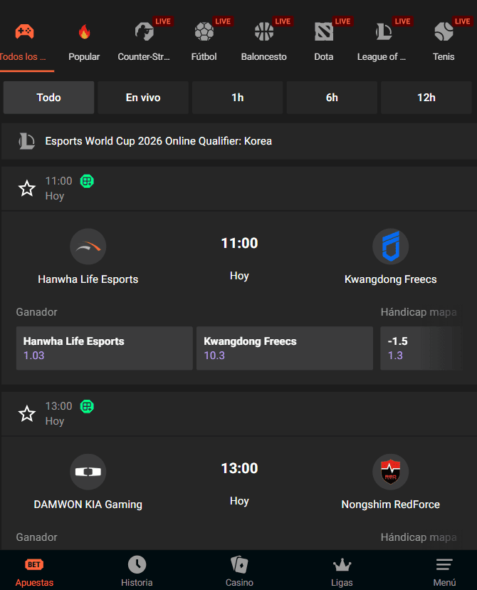 Apuestas deportivas en GG.BET Venezuela